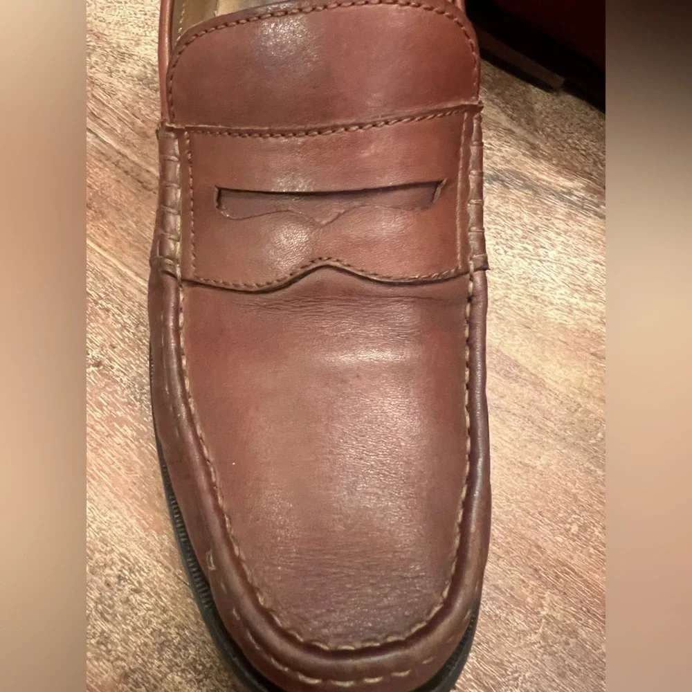 Cole‎ Haan “Pinch Friday” Size 10.5 M Brown Leather Penny Loafer